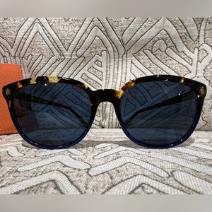 Tory Burch Vintage Tortoise/ Dark Blue TY7131 Square Sunglasses
